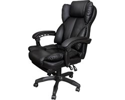 Ergonomische Bureaustoel - Directiestoel Comfort - Langdurig Zitten - Verstelbare Rugleuning - Tot 120 kg - Zwart