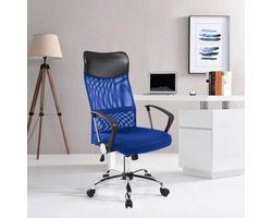 Ergonomische Bureaustoel  - Exclusieve Design kantoorstoel - Blue Edition gaming Stoel - Multifunctionele bureaustoel - PRO LINE - LIMITED EDITION
