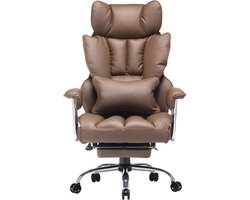 Ergonomische bureaustoel met hoge rugleuning en voetsteun, tot 200 kg, verstelbare armleuningen, comfort en duurzaamheid