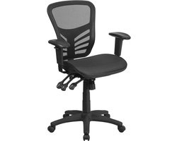 Ergonomische Bureaustoel met Verstelbare Armen en Mesh Bekleding - Voor Comfortabel Werken