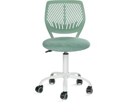 Ergonomische Draaistoel met Linnen Stoffen Zitting voor Thuis en Kantoor - Hoogteverstelbaar en Praktisch voor Kinderen en Tieners