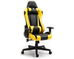 Ergonomische Gaming Stoel - Verstelbaar Ontwerp - Zwart/Geel - Comfortabele Bureaustoel