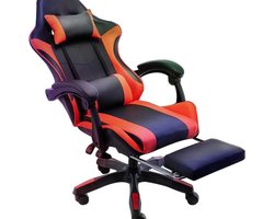 Ergonomische Gaming Stoel - Verstelbare Computer Bureaustoel - Draaibare Werkstoel Met Rugleuning En Voetensteun - Comfortabele Gaming En Office Chair - Modern Design
