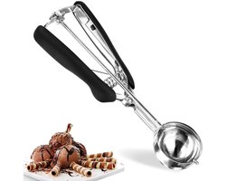 Ergonomische ijsschep - veelzijdig keukengereedschap - 1 stuk - roestvrij staal