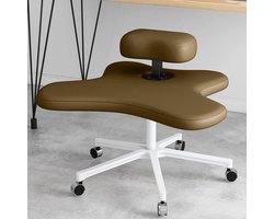 Ergonomische kniestoel bureaustoel met kniefunctie, verstelbare zithoogte & wielen – ergonomische knielstoel voor optimale lichaamshouding, rugondersteuning en home office comfort – Mobili Bella