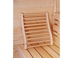 Ergonomische rugsteun sauna