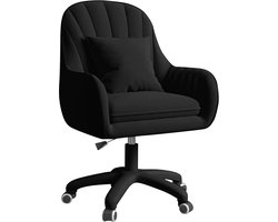 Ergonomische Stoel - Draaistoel Bureau - Comfortabel Werken - Tot 200kg Belastbaar - 58x93x61cm - Zwart