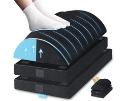 Ergonomische Voetsteun voor Onder Bureau met Gel Schuim Ondersteuning