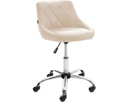 Ergonomische Werkstoel met Wieltjes en Rugleuning - Hoogteverstelbaar Zadelkruk