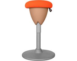 Ergonomische zit-sta kruk / wiebelkruk Pisa - Oranje