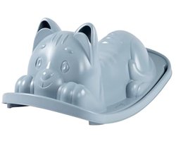 Ergonomische Zittende Blauwe Kat Schommelstoel - Van Gerecycled Materiaal - Voor Kinderen Vanaf 18 Maanden