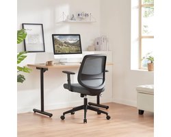 ErgoPro Mesh Bureaustoel – Ergonomische Bureaustoel met Verstelbare Armleuningen, Lendensteun, Ademend Mesh Rugleuning, Verstelbare Hoogte & Eenvoudige Montage – Grijs – 63,5 x 58,4 x 91 cm – Altameubel