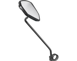 Ergotec Spiegel M-77l Met Lange Arm Links Aluminium Zwart