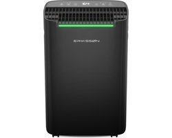 Erikssøn Luchtontvochtiger Dry Pro Plus - Ontvochtigt Tot 20 Liter Per Dag - Was-droog Functie - Geschikt Voor Huis, Slaapkamer , Badkamer , Woonkamer En Kelder - Dehumidifier - Vochtopnemer voor in huis - Zwart