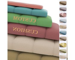 Erker kussenhoes - Zitkussen bank - Comfortabel zitten - Waterdicht teddy fluweel - 40 x 40 cm - Beige