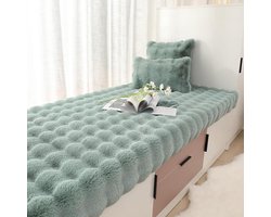 Erkerraam Zitkussen - Vensterbankkussen Tatami - Comfortabel Zitten - Op Maat Gemaakt - 70 cm X 150 cm - Groen