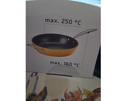 Ernesto Aluminium Pan - Geel - 28 cm - Hoge kras- en slijtvastheid - geschikt voor alle warmtebronnen - inductie - Gesmede kwaliteit - Ovenbestendig