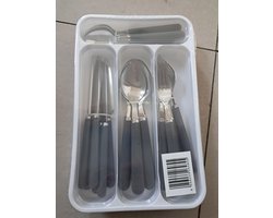 Ernesto Bestekset - 24-delig - Kunststof handvat Navy chambray - incl. bestekbak