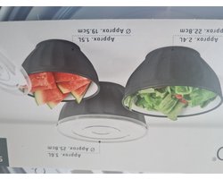 Ernesto Kommenset - 3 Delig - Met deksel - Grijs