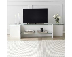 Escape TV TV-standaard | GEHARD GLAS | Wit - Emob - TV-meubel - Wit - Melamine