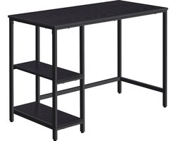 Esdoorn Wit Bureau - Spaanplaat Tafel - Stalen Poten - Ruim Werkoppervlak - 50cm x 100cm x 76cm - Lichtgewicht 14,3kg - Inclusief Accessoirepakket