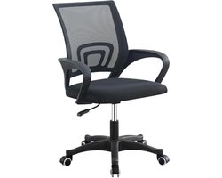 Esem Bureaustoel met Rugleuning – Compact en Comfortabel voor bureau - Office Chair - Gamestoel - Zwart -