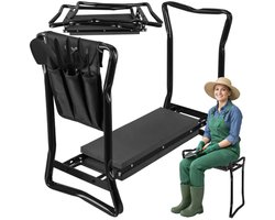 Esem Tuinstoelen - Kniebank - Tuinbank - Tuinkruk - Dubbelzijdig werktassen Opvouwbare bank En Draagbaar Geschikt Voor Zitten & Knielen - kniesteun tuinieren - werkbankje - kniekussen - tot en met 150kg