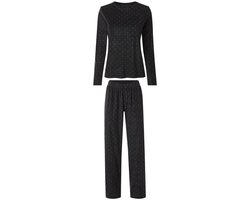 Esmara Dames Fleece Pyjama / Zwart / Maat L 44/46