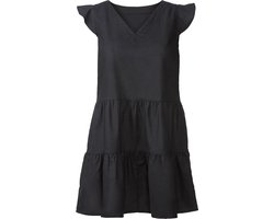 Esmara Dames Jurk - Linnen - Zwart - Maat 38