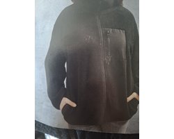 Esmara Dames Teddy Vest / Fleece Jack - Met Opstaande Kraag & Borstzak / Zwart / Maat M