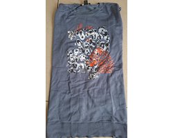 Esmara Dames Trui Pullover met Print en Strass Steentjes /Blauw / Maat XL