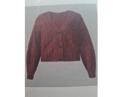 Esmara Gebreid Damesvest - Rood - S 36/38