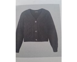Esmara Gebreid Damesvest - Zwart - L 44/46