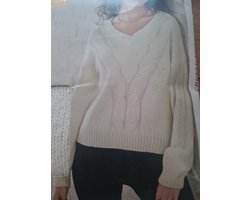 Esmara Grofgebreide Trui - Wit - L 44/46