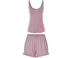 Esmara Korte Dames Pyjama - Maat M 40/42 - 100% Katoen - Roze