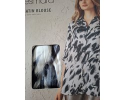 Esmara Mat Satijnen Blouse / A AOP /Maat 42