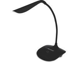 Esperanza ''Acrux'' Compacte bureaulamp met flexibele arm - Zwart