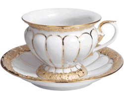 Espresso kop en schotel | Meissen | Goud Brons