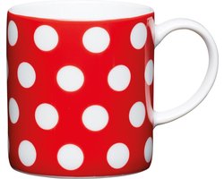 Espresso Kopje - Polka Dot - Rood - 80ml - KitchenCraft