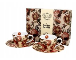 Espresso Kopjes Set 2 Stuks PEONY - Porselein