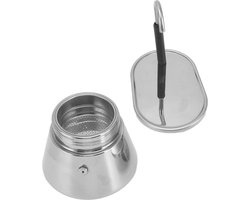 Espresso Maker Roestvrij Staal Moka Pot Cam Koffie Bialetti Mini Express Lichtenstein Set Inclusief 1cup Gsi Buiten 1 Cup Draagbare Alessi Maker Keramische Top 200ml Single - Kookplaatoptie.