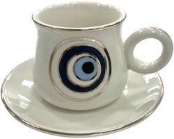 Espresso / Turkse koffie kopjes 6 persoons, 12-delig Zilveren Rand