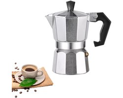 Espressokan - Moka Koffiezetter - Duurzaam Aluminium - 1 stuk