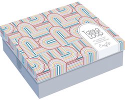 Espressokopjes - set van 4 - porselein - 11cl - 4 schotels acaciahout - geschenkdoos