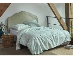 Esprit Folk Floral Kussensloop - 60x70 cm - Turquoise