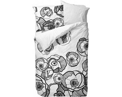 ESPRIT Lora Dekbedovertrek - 150x210 + 50x60 cm - Black