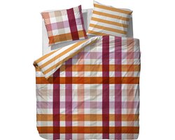ESPRIT Sun Check - Dekbedovertrek - Lits-jumeaux - 240x200/220 cm - Red