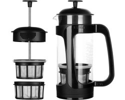 ESPRO - P3 French Press - Glazen Koffiemaker met Houder uit hoogwaardig polypropyleen - 532ml - met Dubbele Micro-Filter - Voor een Gruisloos en mild kopje koffie