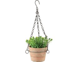 Esschert Design Aged Terracotta pot hangend Small  L 11,7 x D 12,8 x H 8,3