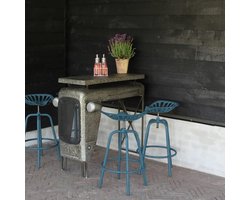 Esschert Design Barstoel Tractor blauw